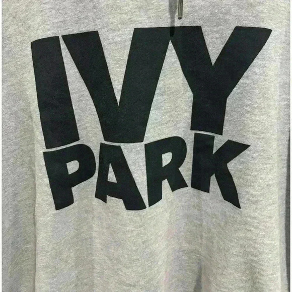 Ivy Park Beyoncé Hoodie Women's Medium Gray Pullover Sweatshirt Long Sleeve - Picture 7 of 10